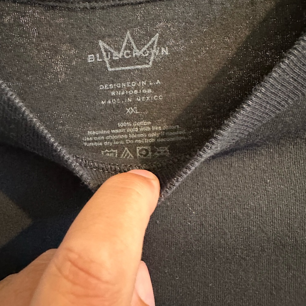 Mens Chinese food LS T XXL black - Picture 3 of 5
